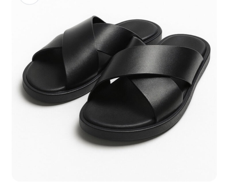 Sandales noires confortables