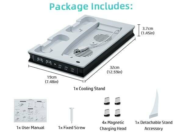 Station de charge ps5+refroidissement