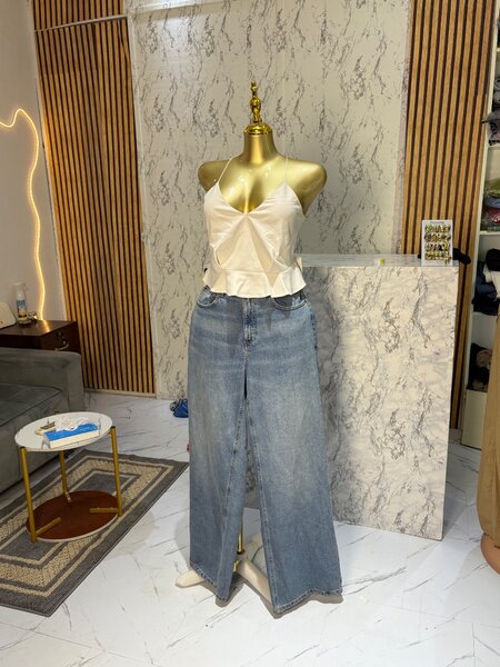 Jeans évasés taille haute