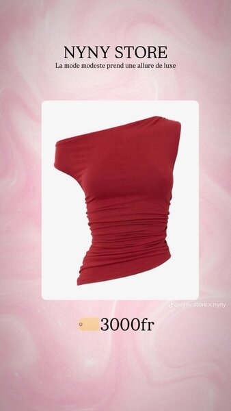 Top asymétrique chic femmes