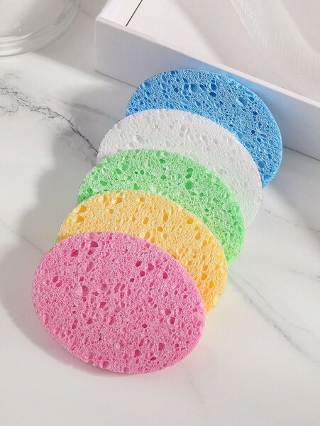 Éponges faciales colorées