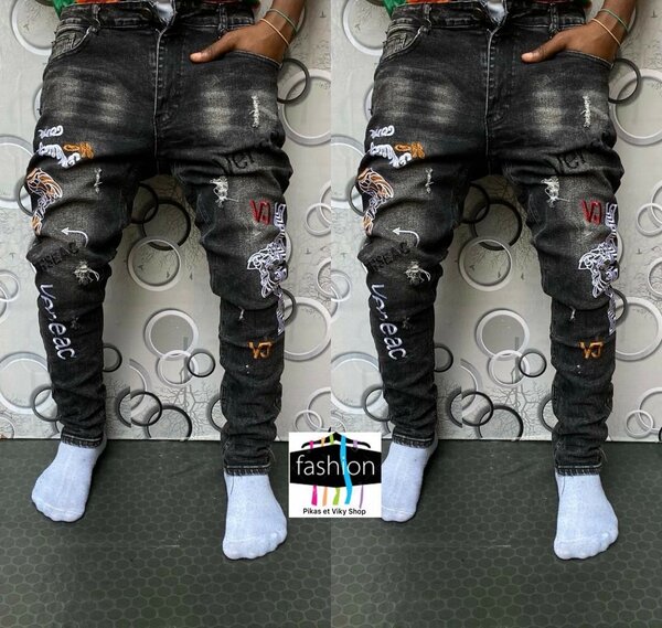 Jeans larges décontractés homme