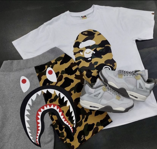 Set de mode Bape - T-shirt et shorts