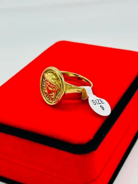 Bague or plaqué inoxydable et durable