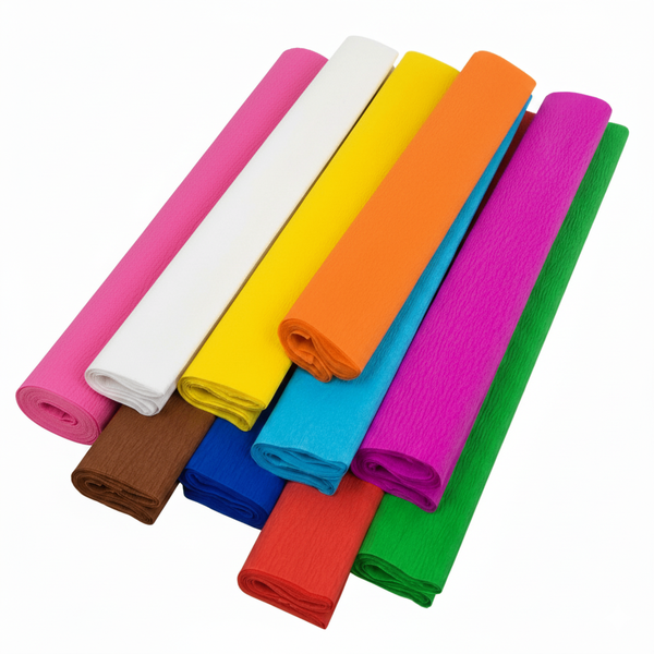 Papier crépon multicolore
