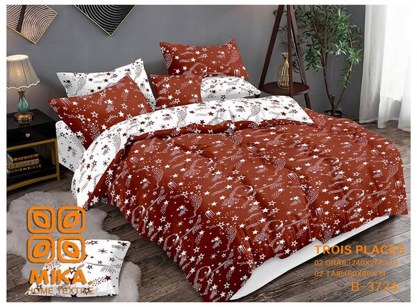 Composés de 2 draps et 2 taies d'oreiller assorties