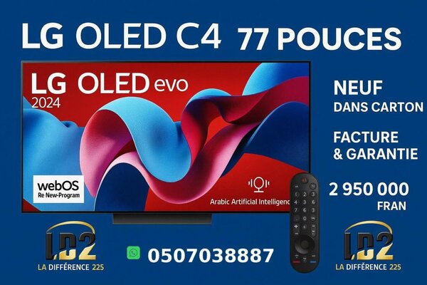 LG OLED C4 77 POUCES 4K 144HZ