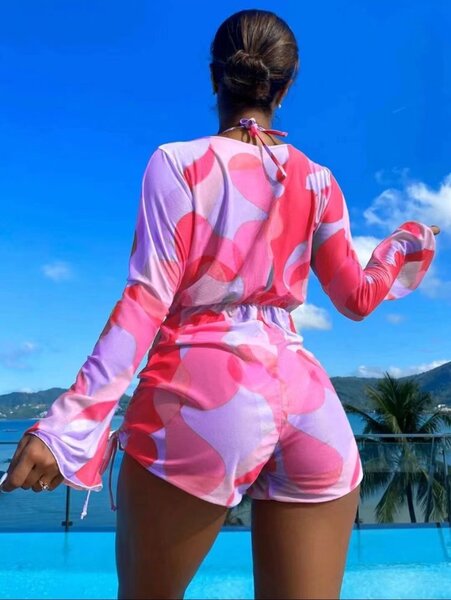 Three piece bikini swimsuit