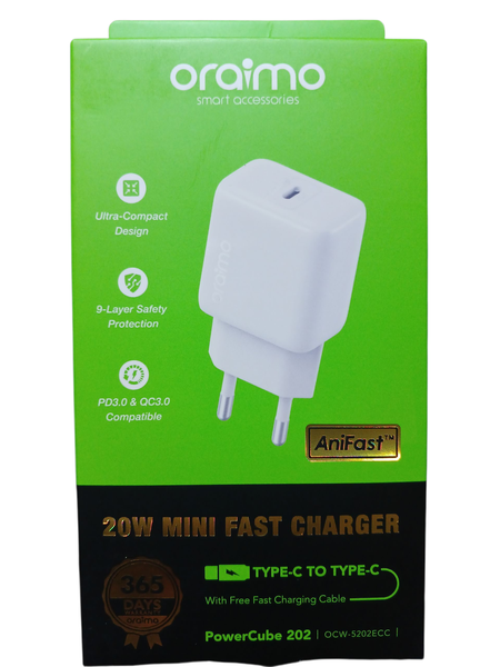 Chargeur Rapide 20W Oraimo