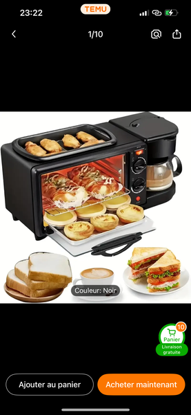 Machine à petit-déjeuner 3-en-1
