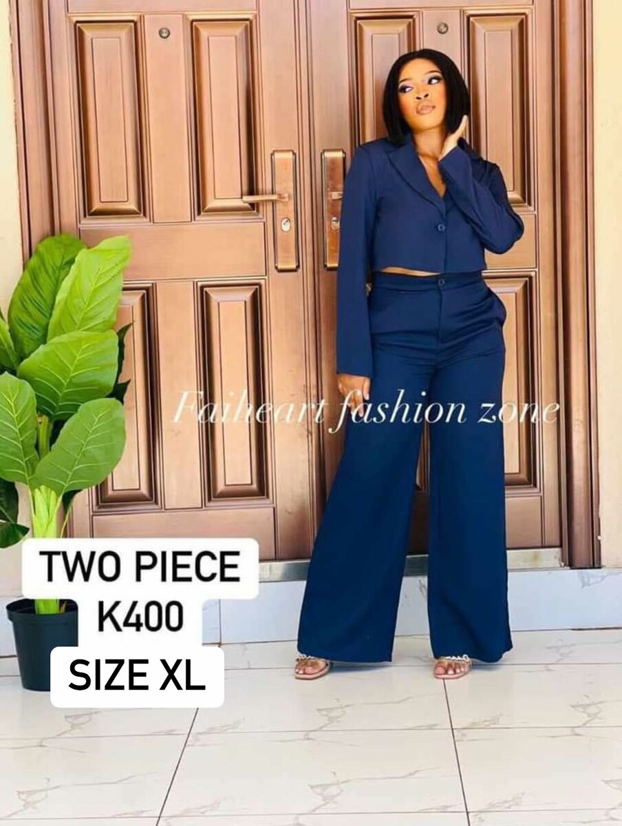 Women's Set Blue Long Sleeve shirt and pants SIZE XL