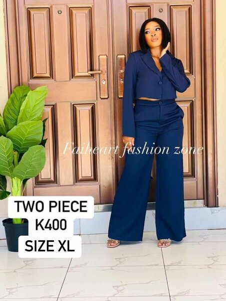 Women's Set Blue Long Sleeve shirt and pants SIZE XL