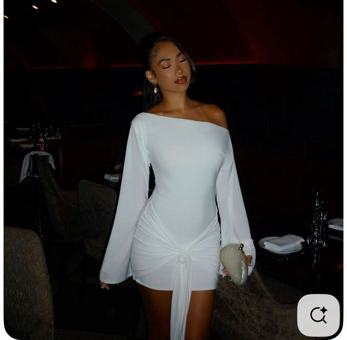 Robe asymétrique chic