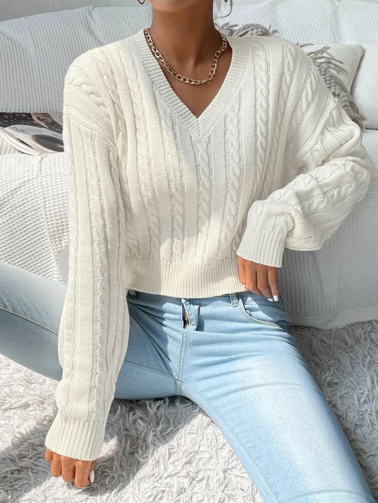 Pull en maille torsadée femme