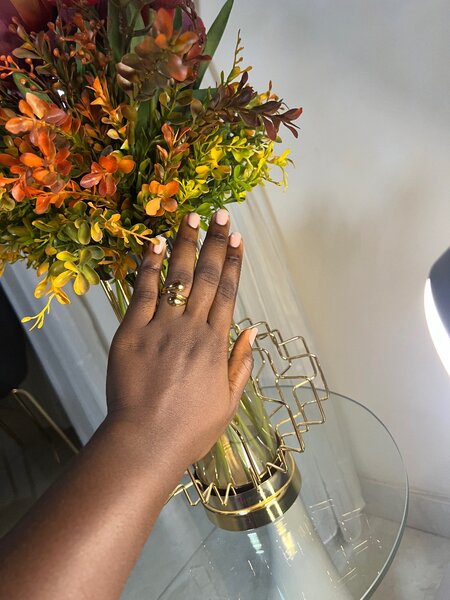 Bague Double Or Unique