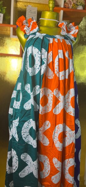 Robe ample colorée rétro chic