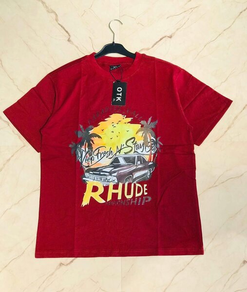 T-shirt imprimé vintage Rhude