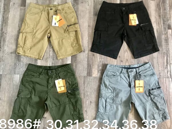 Shorts cargo hommes multi-poches