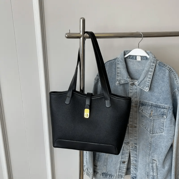 Sac en cuir élégant noir