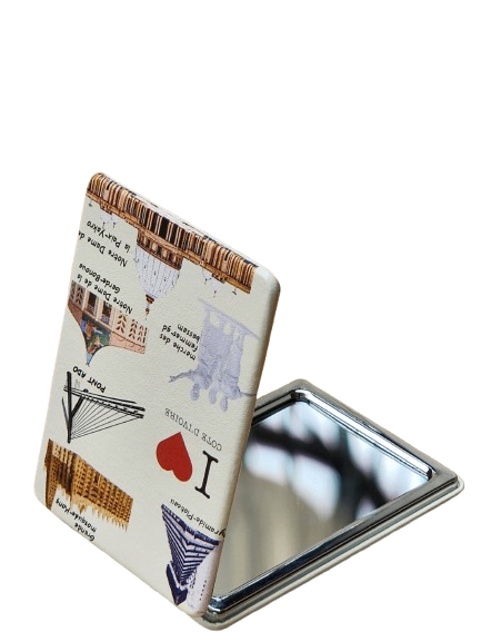 Miroir compact pliable design