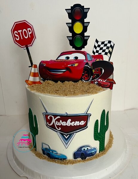 Boys cartoon character cake