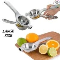Large Bowl Lemon Squeezer Stainless Steel - Sturdy Manual Citrus Juicer, Premium Quality Lemon Juicer, Heavy Duty Solid Hand Juicer