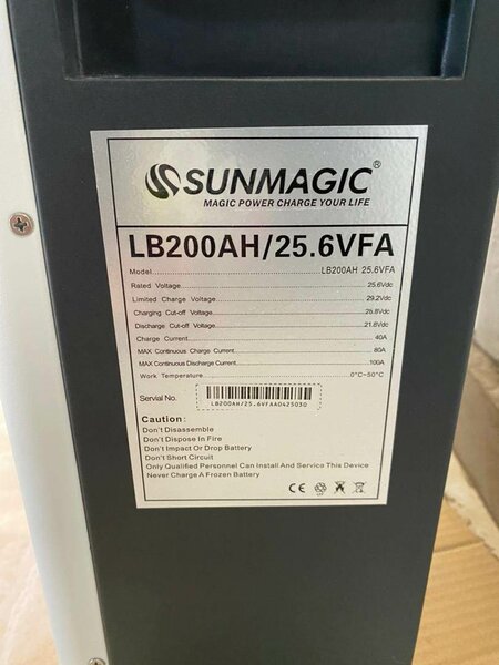 200AH lithium battery 24v