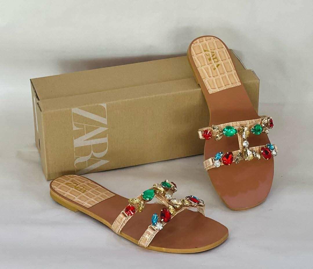 Sandales en strass Zara