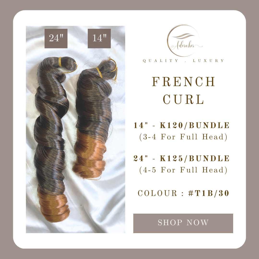 Colour #T1B/30 - 24inch French Curl
