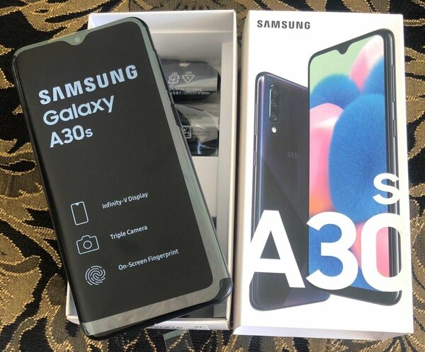 Galaxy A30s 64gb dual sim fresh in box 5000mAh capacity all