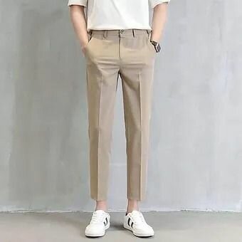 Pantalon tissu-MARRON