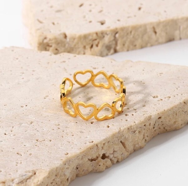 Bague Cœur en Or Élégant