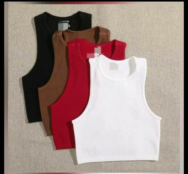 Débardeur côtelé tendance