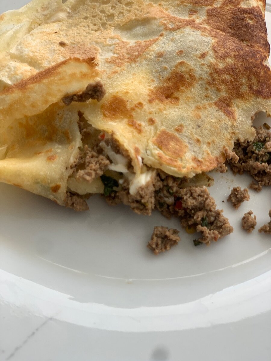 Crêpes à la viande hachée
