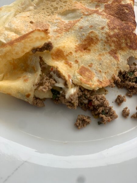 Crêpes à la viande hachée