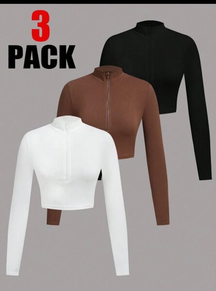 Lot de 3 Crop Tops Femme