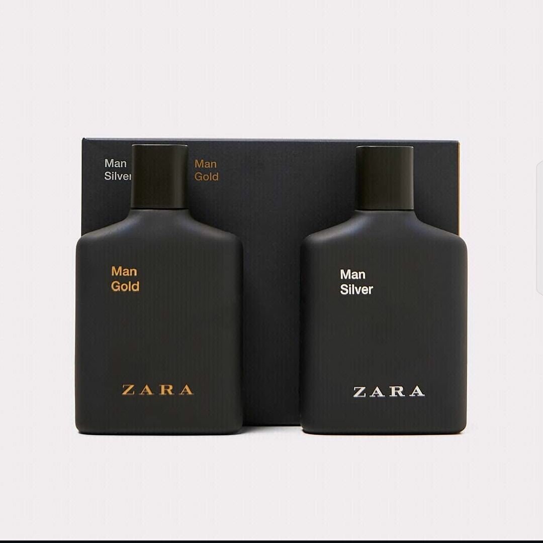 ZARA Man Gold + ZARA Man Silver EDT 90ml X 2