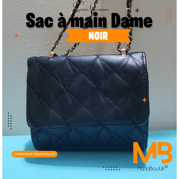 Sac à main élégant noir