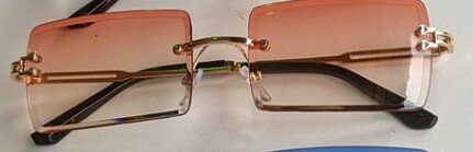 Unisex sunglasses Rimless