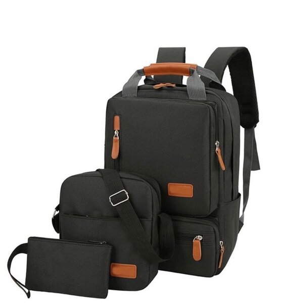 Set de sacs noir pratique 3-en-1