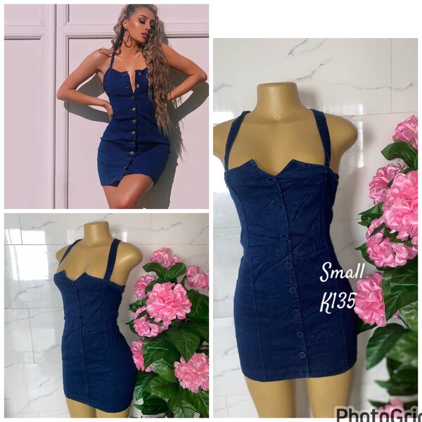 Beautiful and stylish women's dress blue
