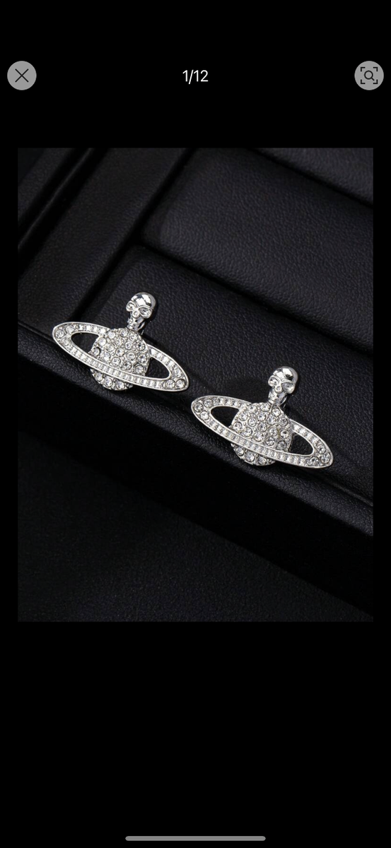 Boucles d'oreilles strassées