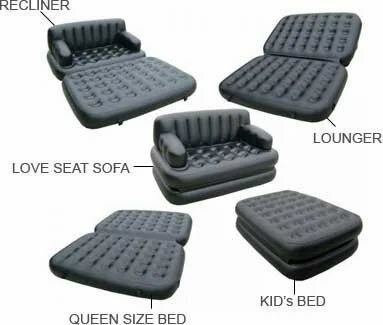 Canapé gonflable multifonction