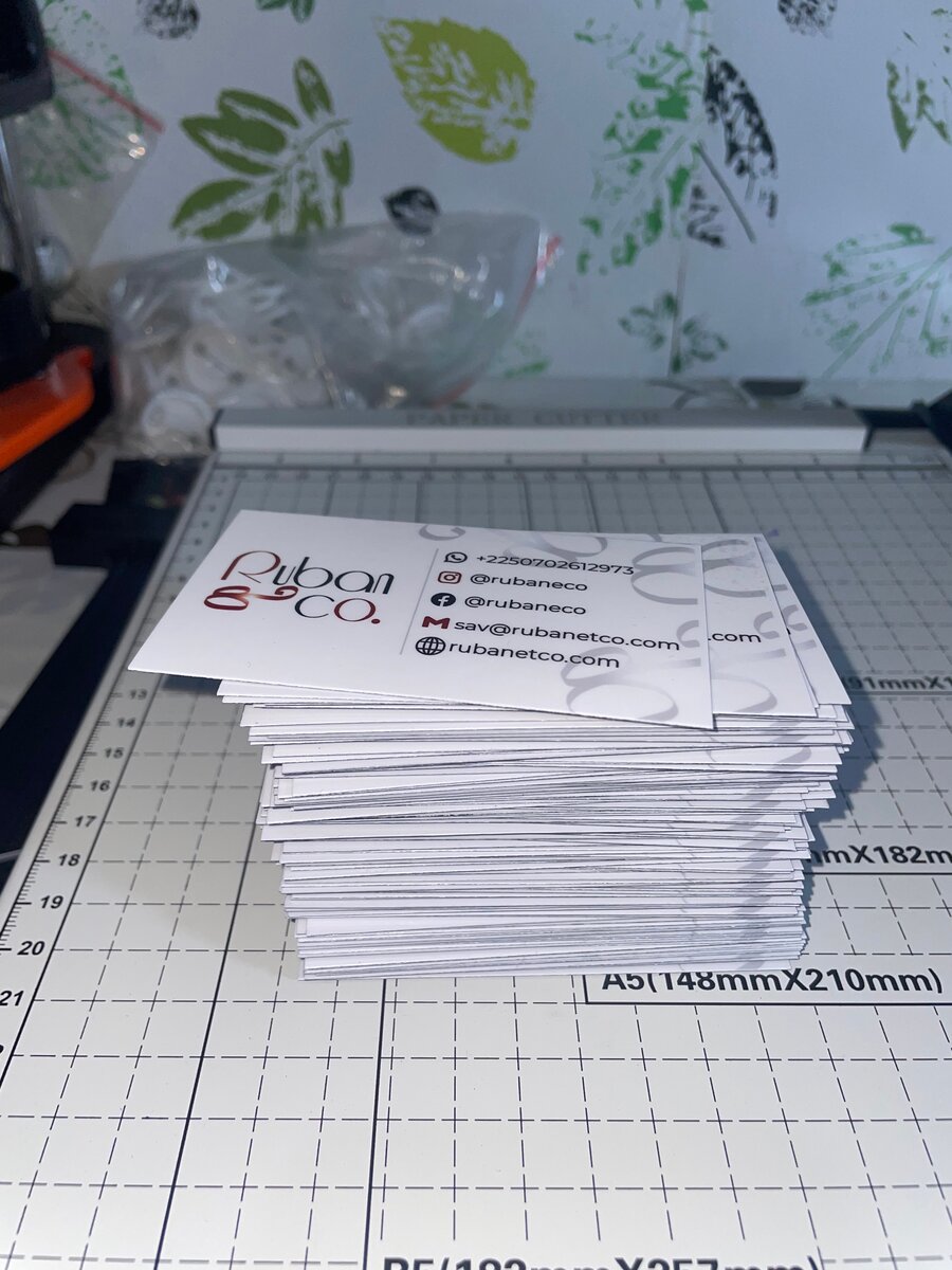 Impression cartes de visites