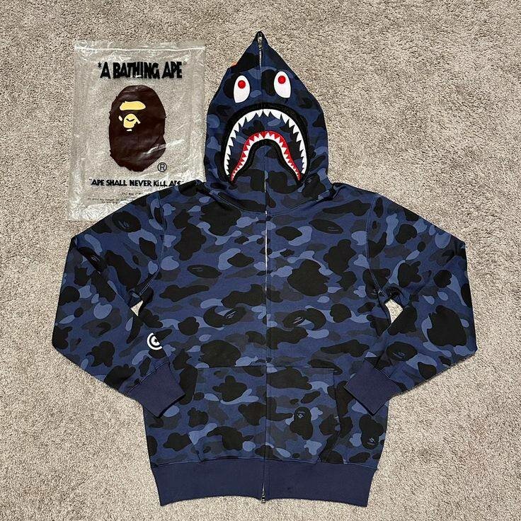 Sweat à capuche camouflage Bape