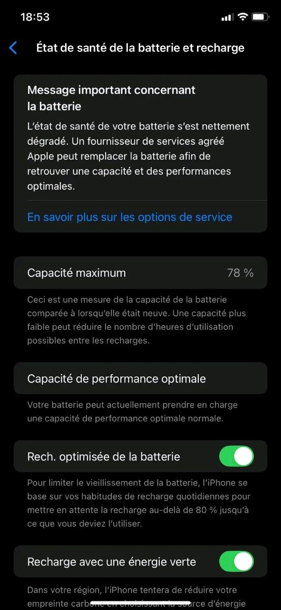 iPhone arrière noir 64 Go