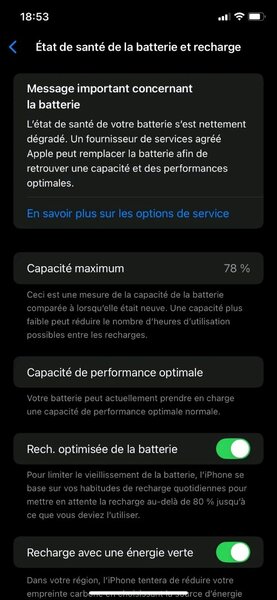 iPhone arrière noir 64 Go
