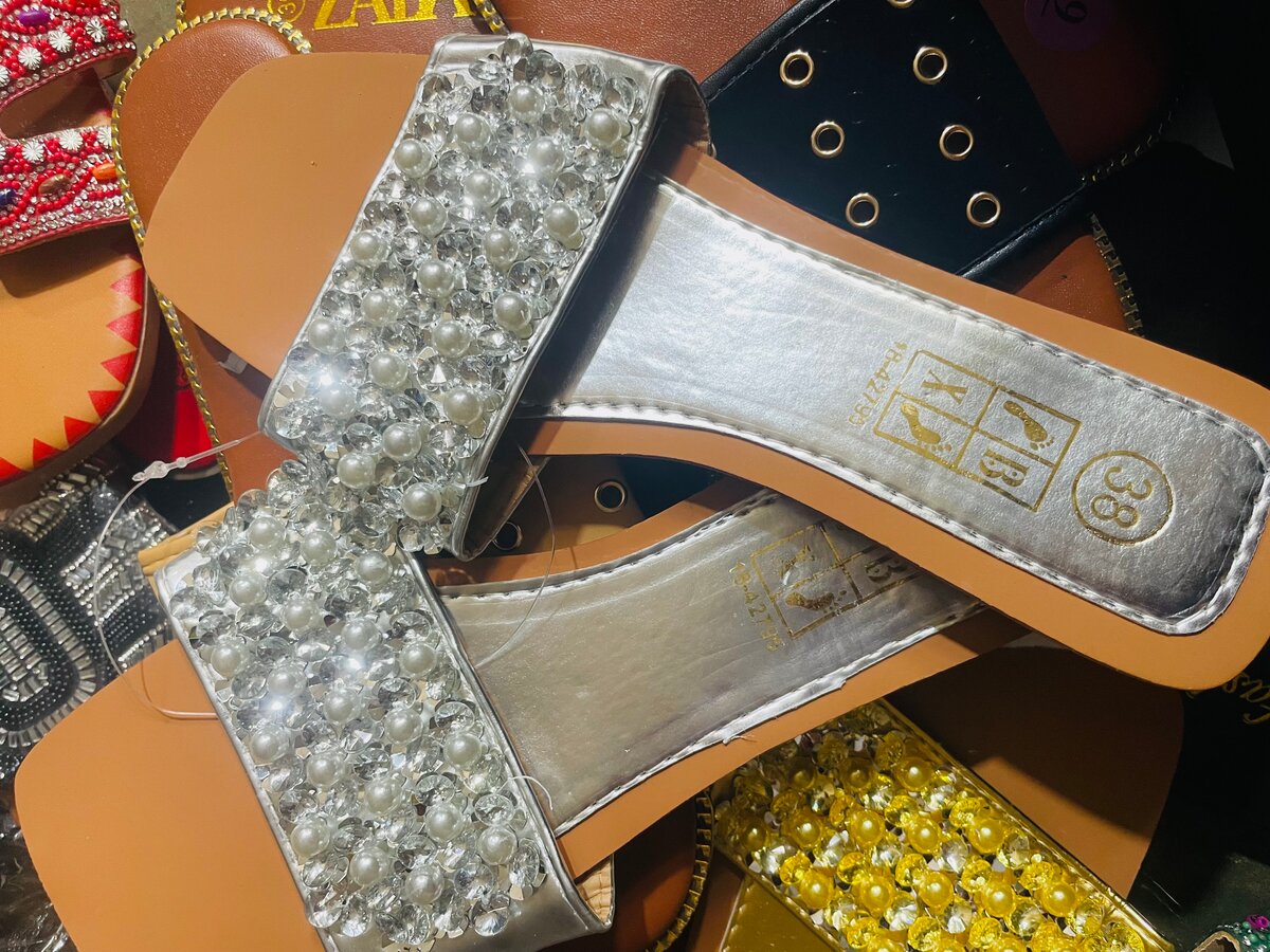 Sandales perlées élégantes