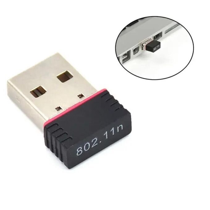 Adaptateur réseau Wi-Fi USB sans fil 150 Mbps.