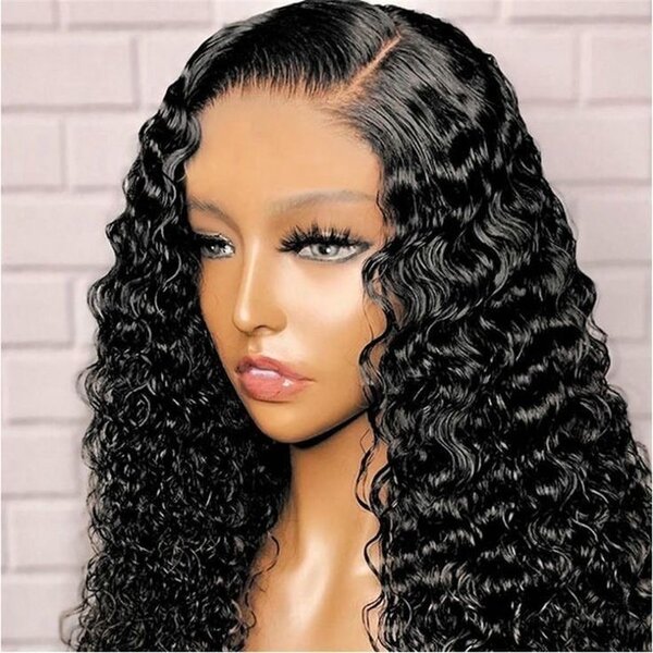24 long black lace frontal hair